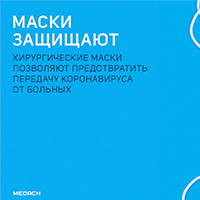 Хирургические маски позволяют предотвратить передачу коронавируса от больных